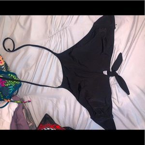 black bikini top
